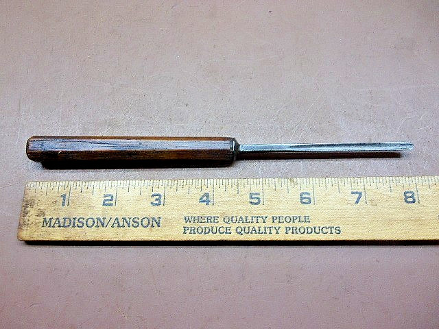 W. Butcher Cast Steel 1/8 in Tang Shallow Gouge Wood Chisel