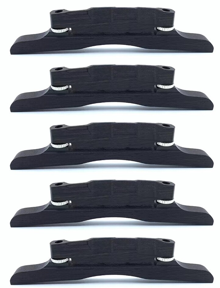 5x Ebony Mandolin Bridge Adjustable Black Luthier