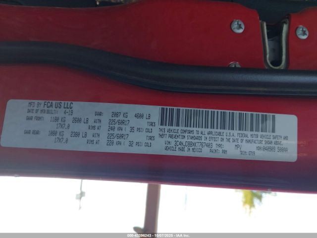 Speedometer MPH 3.50" Display Screen Fits 19-21 COMPASS 655275