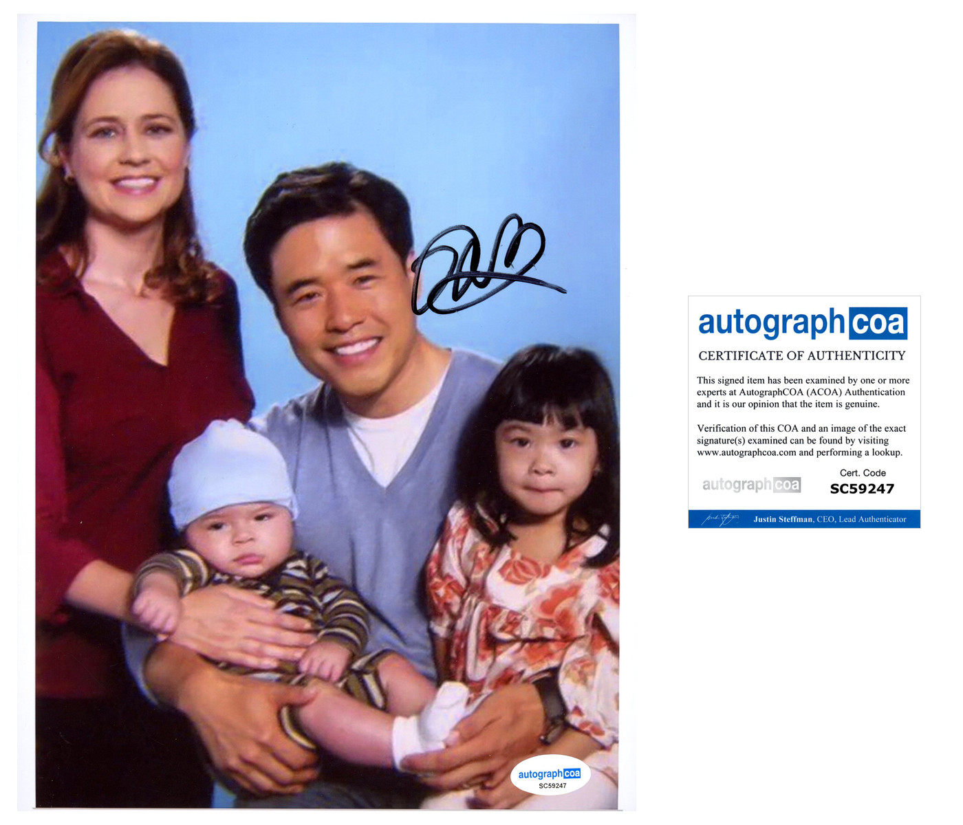 Randall Park 'Asian Jim' Signed Autographed THE OFFICE 8x10 Photo ACOA