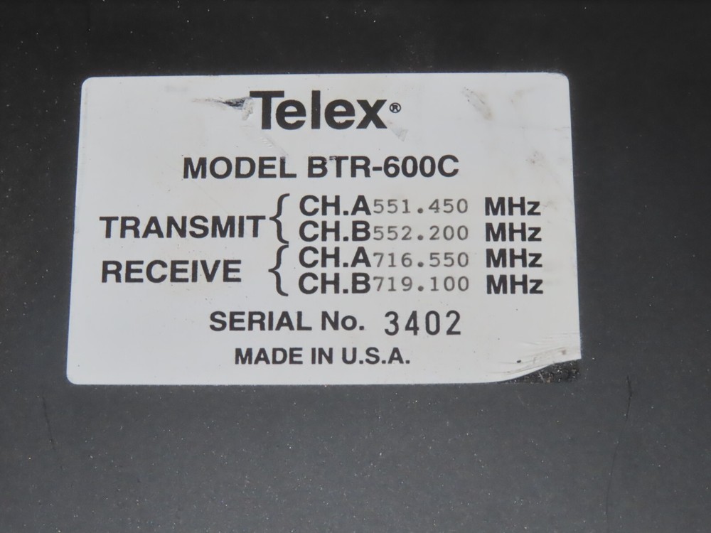 2x RadioCom BTR-600C UHF Intercom System