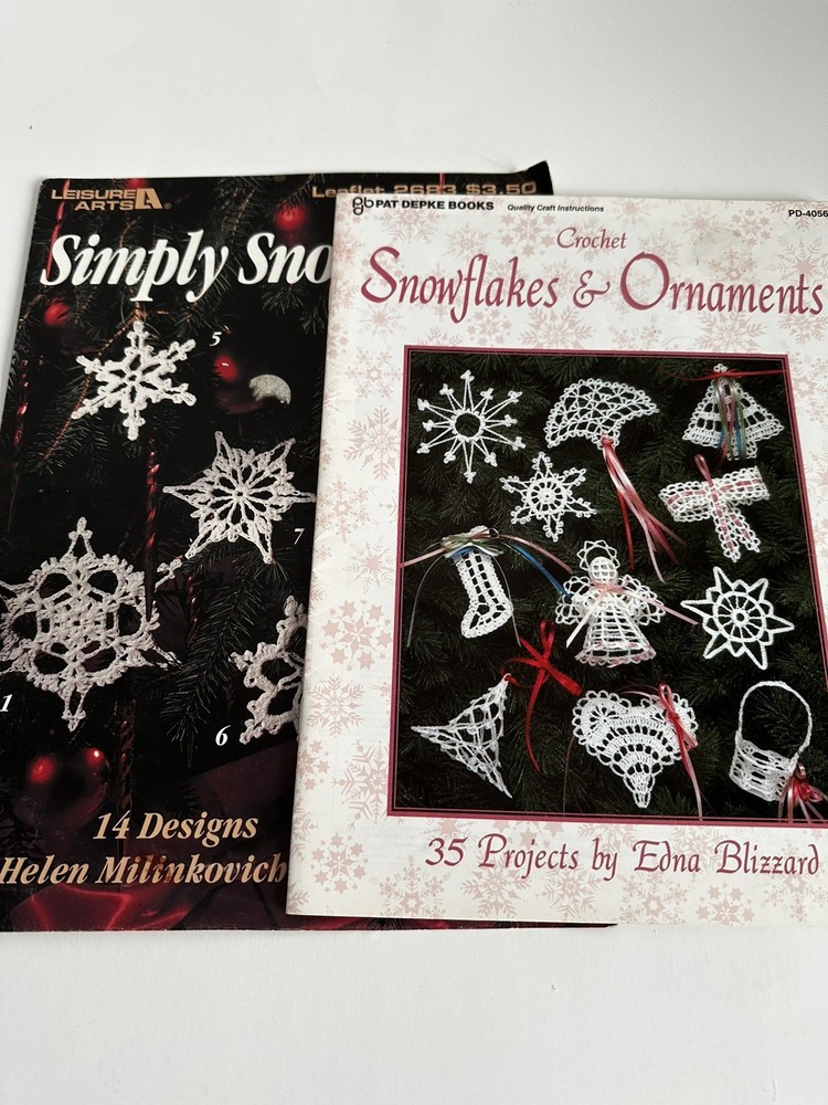 CROCHET  SNOWFLAKES & ORNAMENTS LEAFLETS 2
