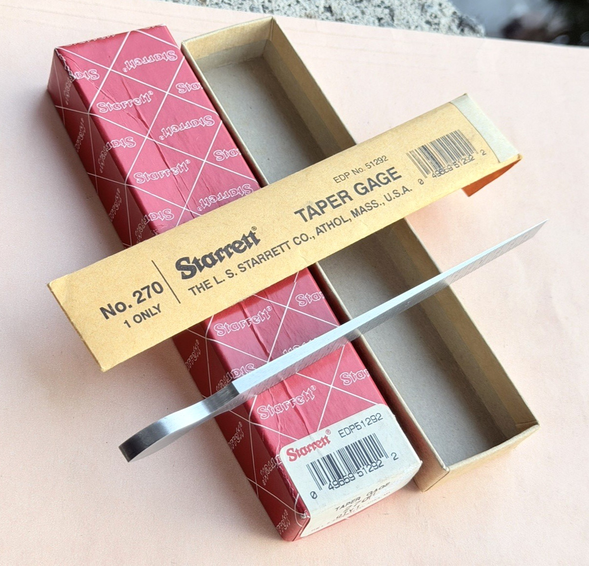 New STARRETT No. 270 Steel Taper Gauge; SAE & Metric. USA Made 🇺🇸!!