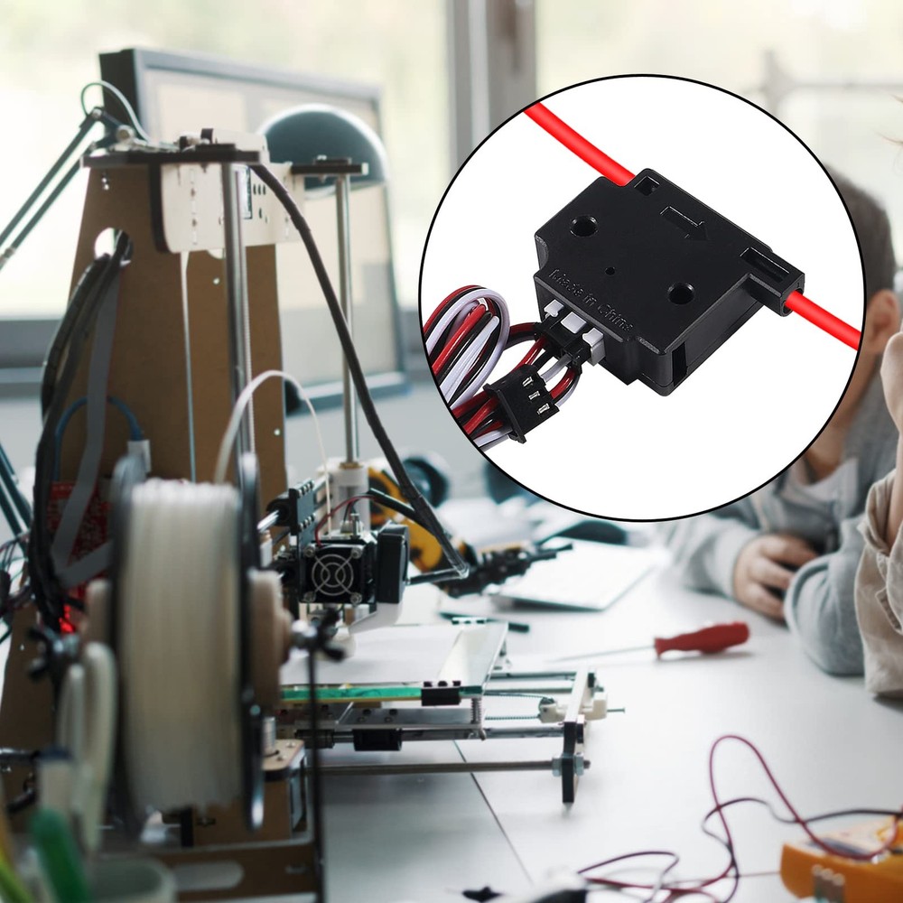 Diitao 1Set Filament Break Detection Sensor Module 3D Printer Black