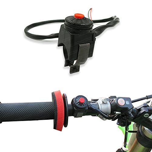 Handlebar Engine Kill Switch Universal Motorcycle ATV UTV Button Red