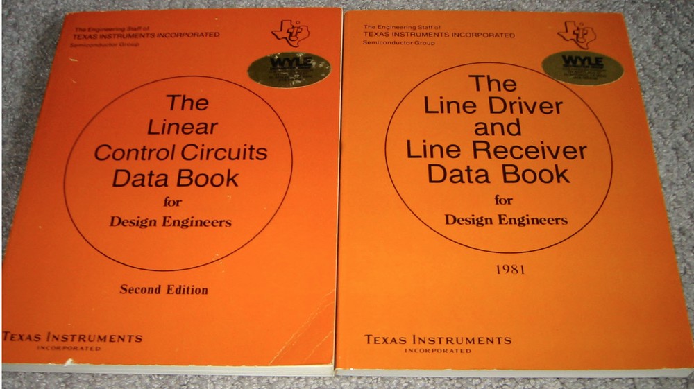 Texas Instruments 2 Data Book Set - 1980-1981 Linear Control and Line Driver