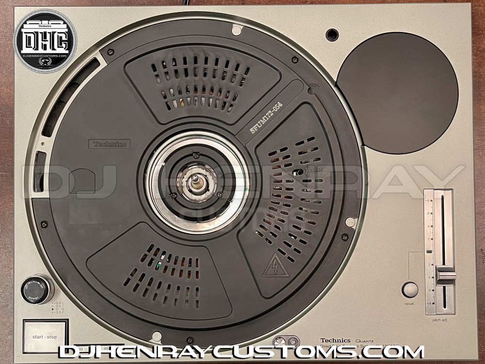 Original OEM Silver Technics SL1200 mk5 Phase ready removeable tone arm DHCplate