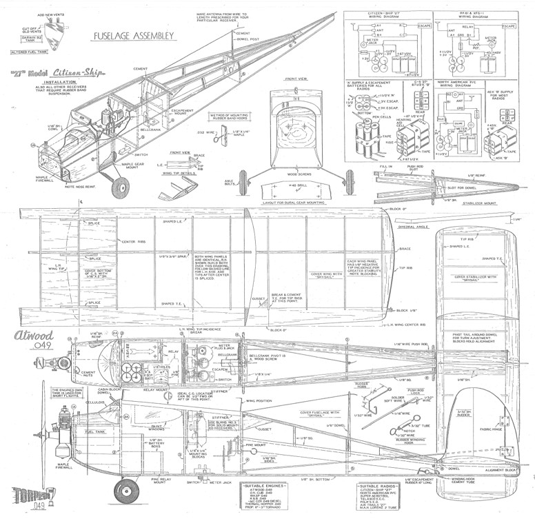 deBolt Live Wire KITTEN PLAN ENLARGED To 66" Span + RC UPDATE ARTICLE