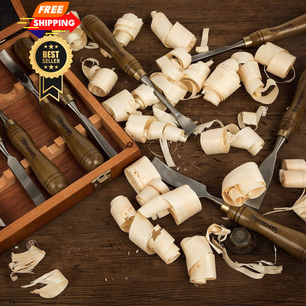 IMOTECHOM 12-Pieces Carving Chisel, 12-pieces Chisel