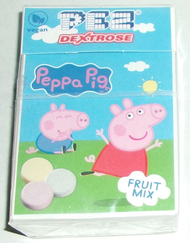 PEZ Dextrose Candy Mints ~ Fruit Flavor ~ PEPPA PIG ~ Raspberry/Lemon/Orange