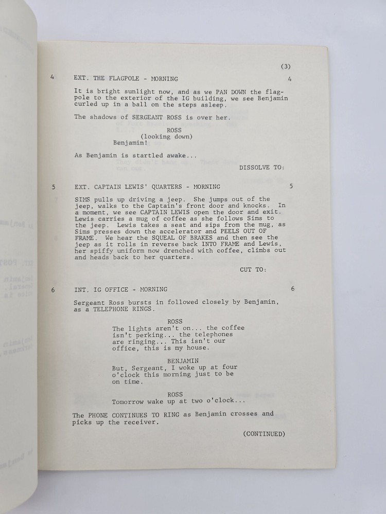 PRIVATE BENJAMIN / 1982 TV Script "Are You Sure Mike Wallace Started Like This"