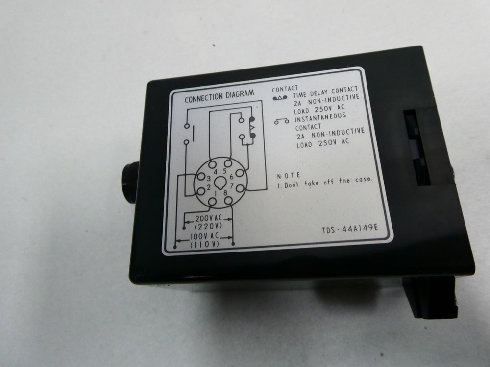 Omron TDS-44A149E Solid State Timer 110/120v-ac