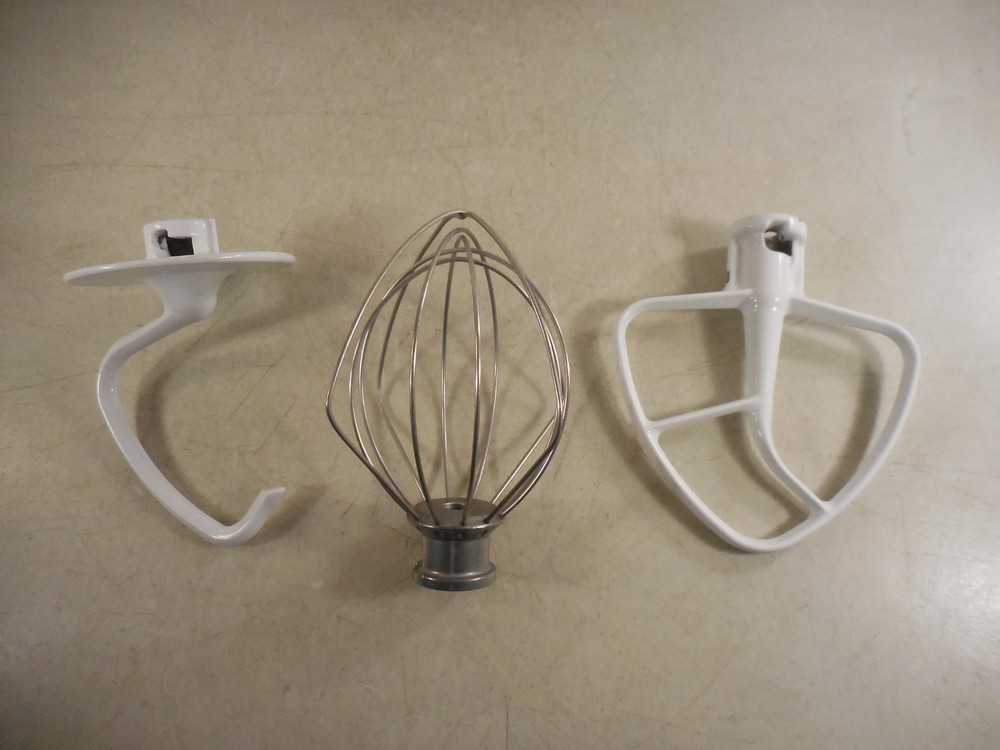 KITCHENAID Mixer 3 PC Mixing Attachments Accesss Whisk Paddle Hook Replacements*