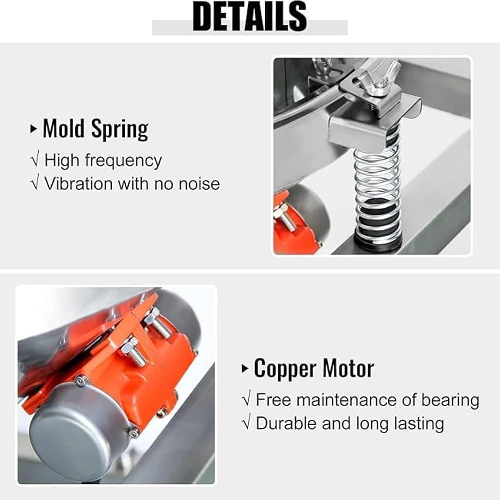 Commercial 19.6" Vibrating Sieve Machine 40&100 Mesh Electric Sifter Screening