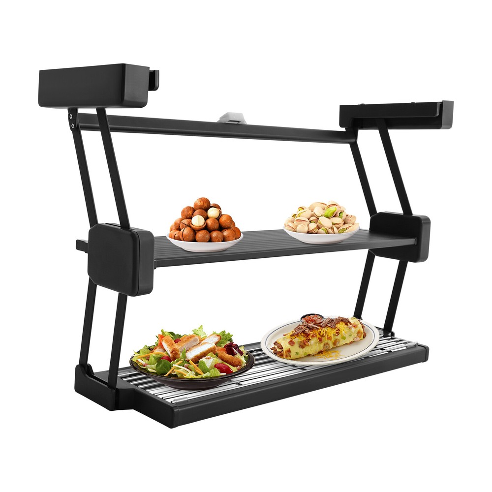 2 Layers Pull Down Storage Rack Spice Rack Kitchen Under Cabinet Organizer Stand