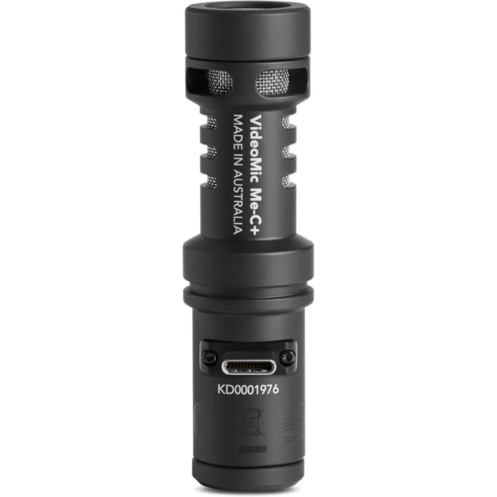 Rode VideoMic Me-C+ USB Microphone with Rode WS9 Gray Windshield