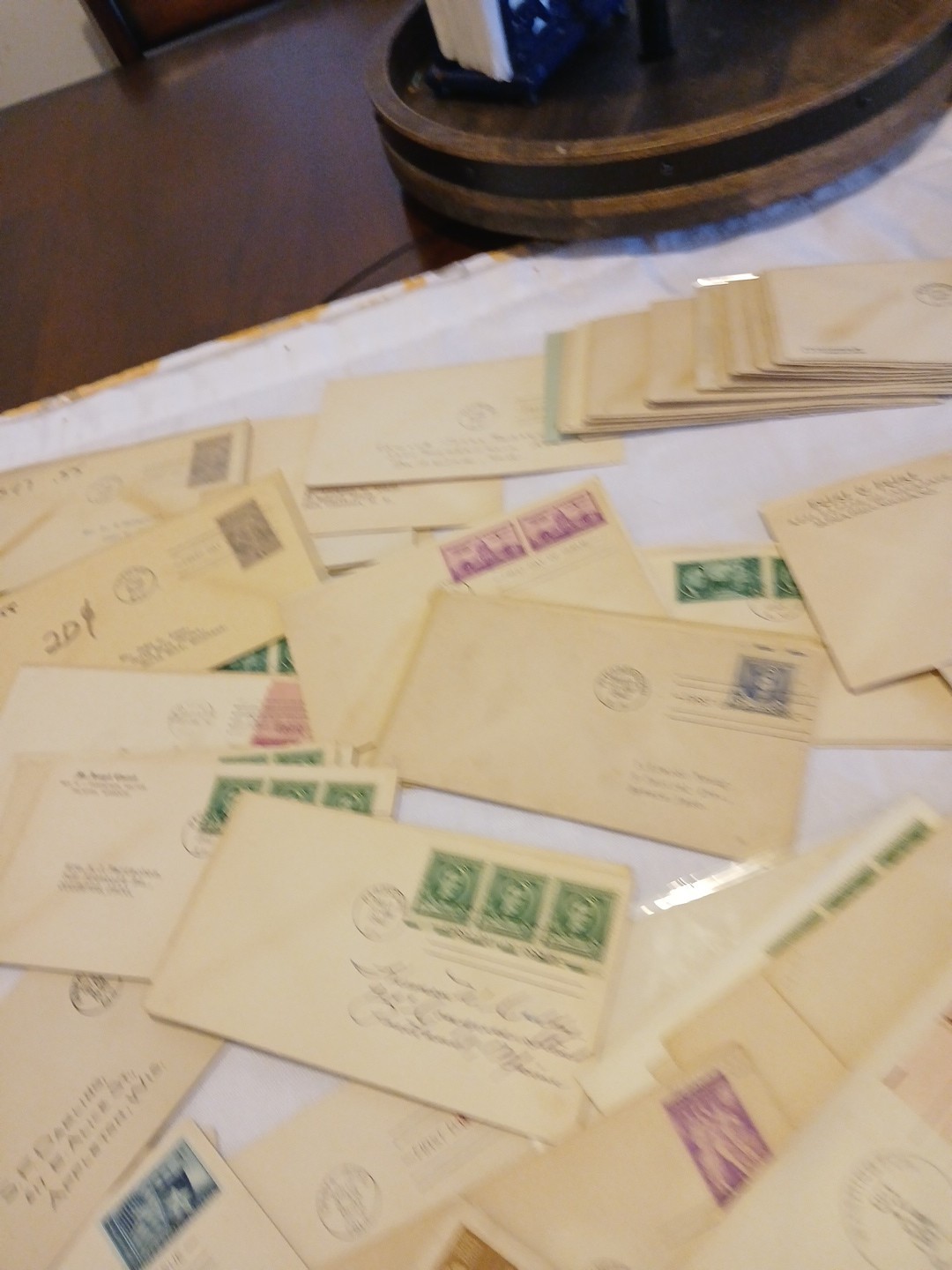 U.S.-1930's-40's-50's-60's-lot of 100 Early Postal Covers Random Pull FDC Estate