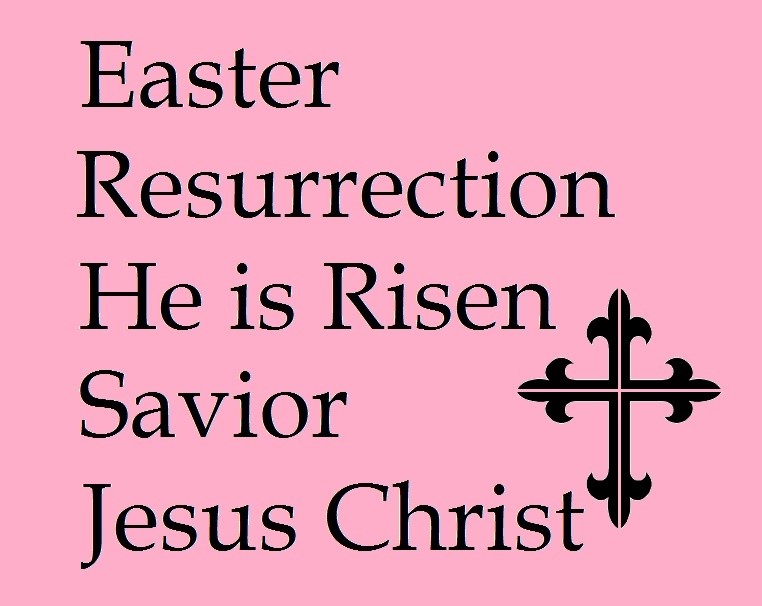 Stencil Easter Cross He is Risen Resurrection Savior Easter Christ Best Value!