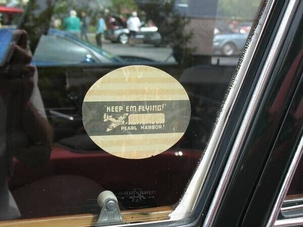 Remember Pearl Harbor! Keep'em Flying! Authentic window display is 80 years old!