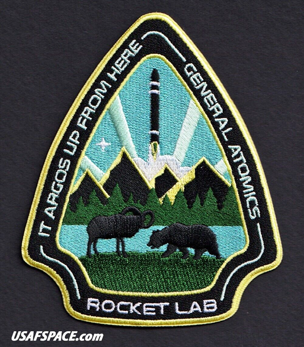 ROCKET LAB 31- It Argos Up From Here -GENERAL ATOMICS-Mission SPACE Launch PATCH