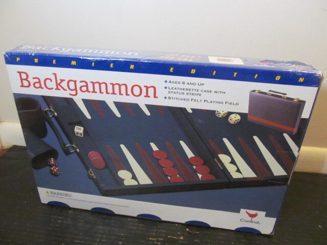Cardinal Premium Edition Backgammon with Letherette Case & Stitched Felt