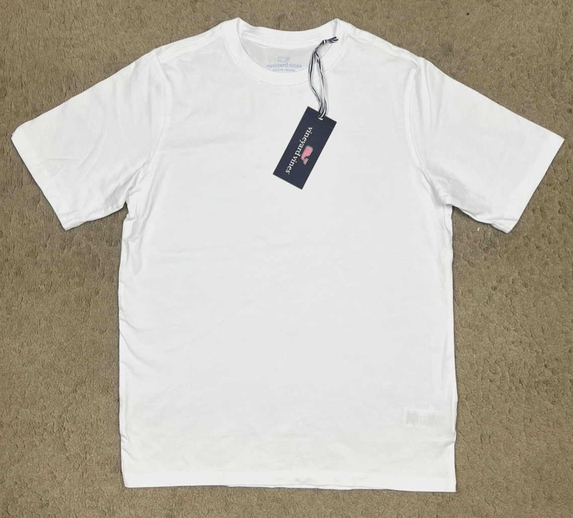 Vineyard Vines Youth Short Sleeve T-Shirt White Size XL (18) - NEW