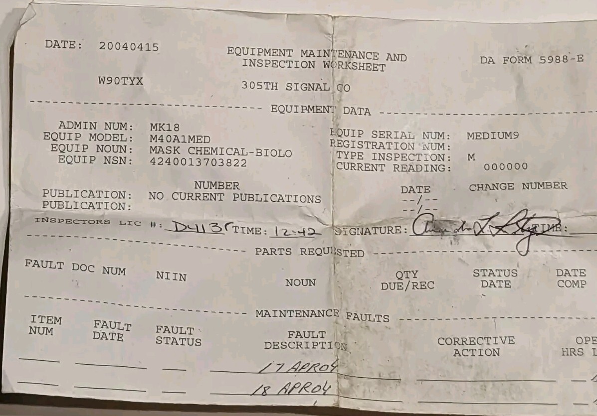 US Military Combat-Bio. Mask Field M40A1/Canister C2A1 Free Shipping!!!