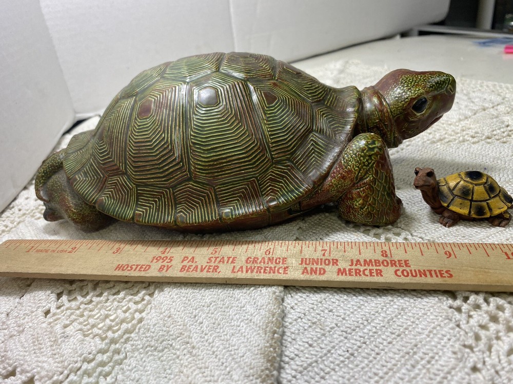 Turtle Lovers Realistic Ceramic Turtle 10.5” H52”
