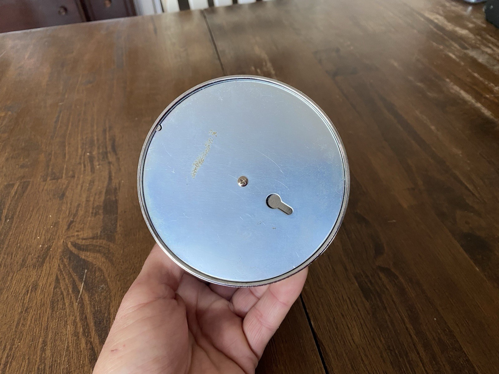 NICE - GE Round Orbiter Orange AM Transistor Radio Works Vintage MCM Rare