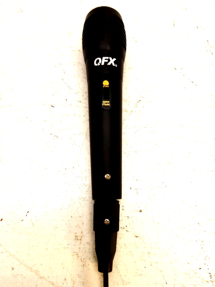 QFX M-210 Wired Unidirectional Dynamic Microphone with 8ft Cable