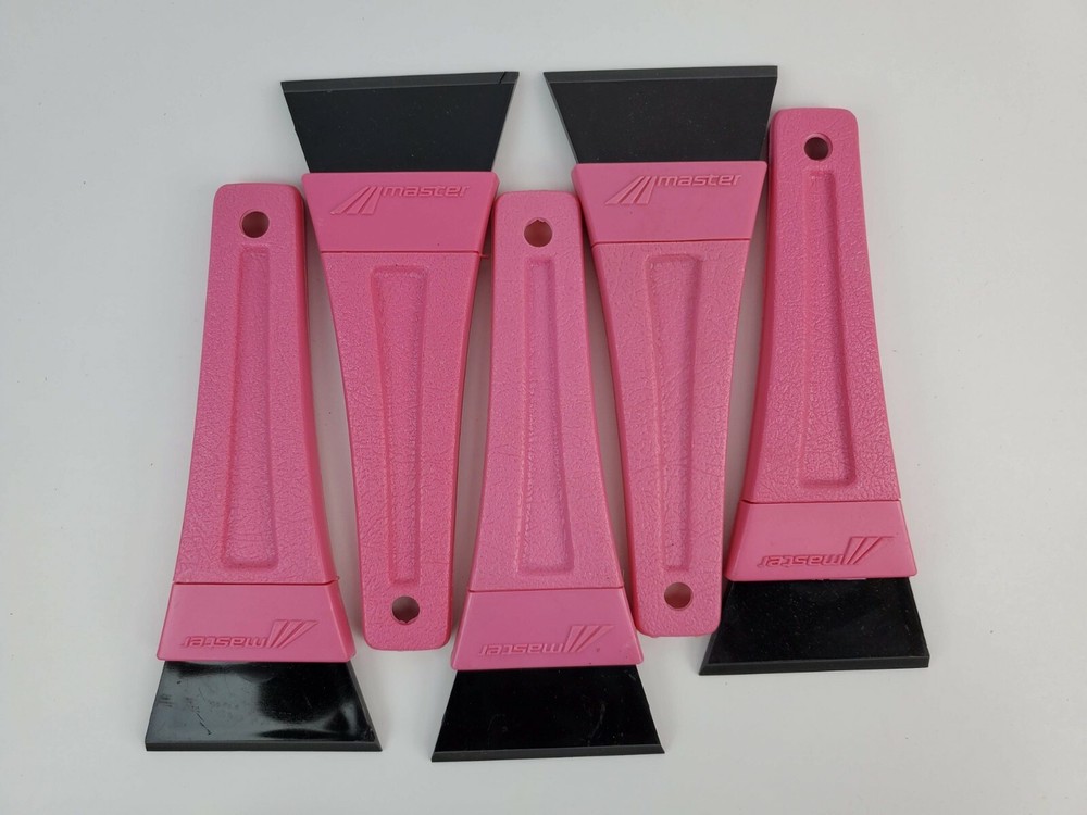 Masters 10" Ice Scraper Pink 3" blade USA Made - Fixed Blade