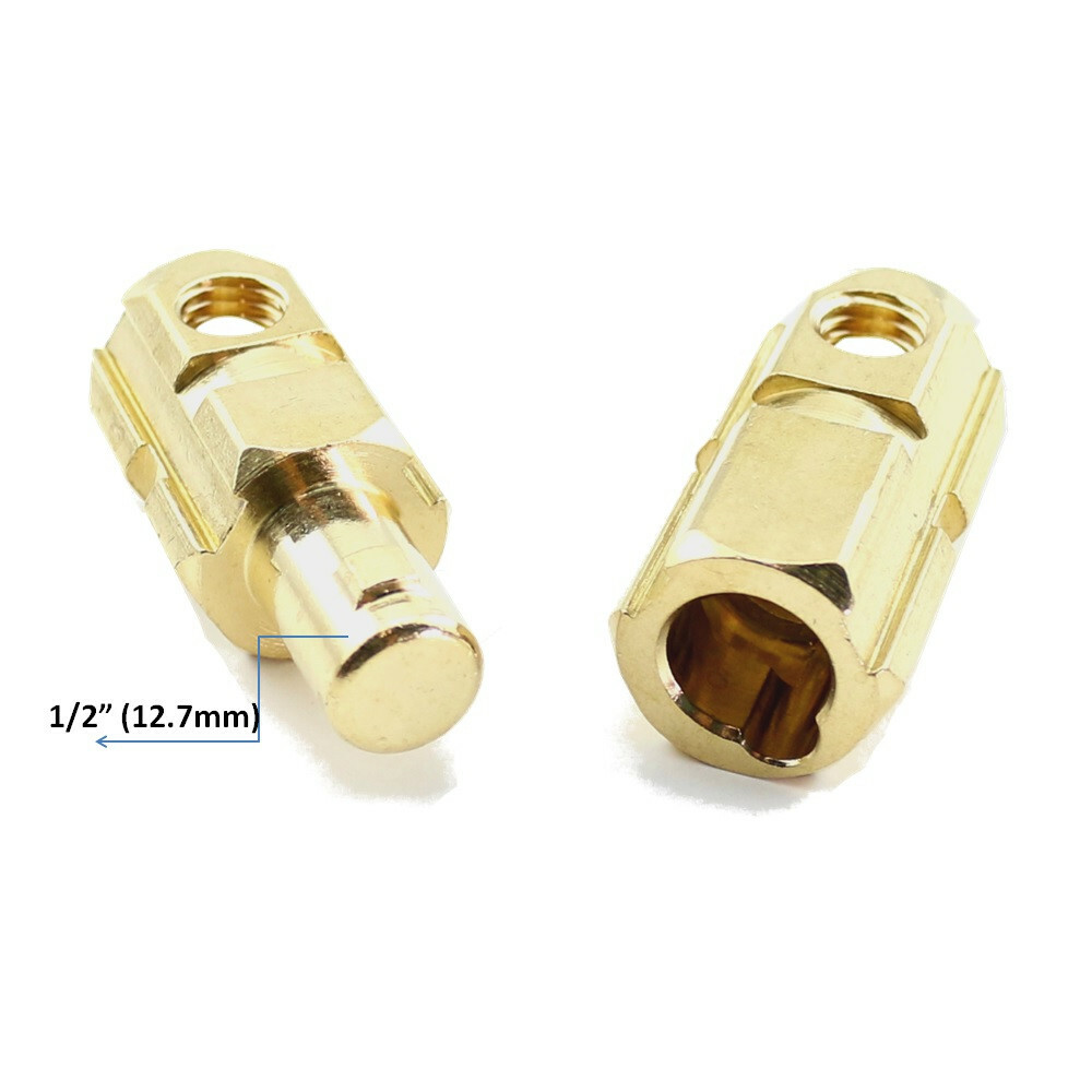 WeldingCity® Dinse-type Twist-lock Cable Connector Pair #2-1/0 35-50mm US Seller