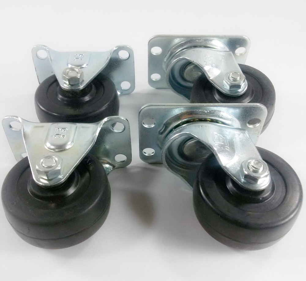 2" Soft Rubber Wheel Caster - 4EA