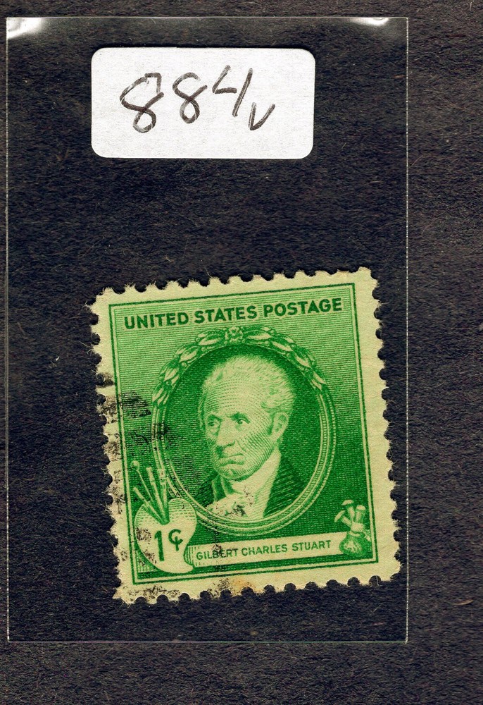 1940 Stamp #884 Gilbert Charles Stuart Used