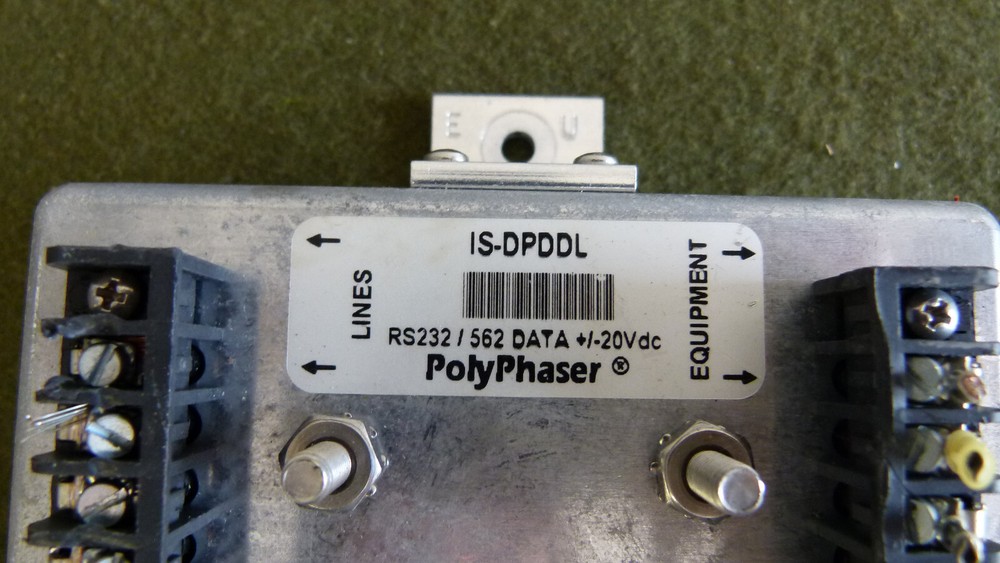 Polyphaser IS-DPDDL RS232/562 DATA +/20VDC Impulse Suppressor/Protector