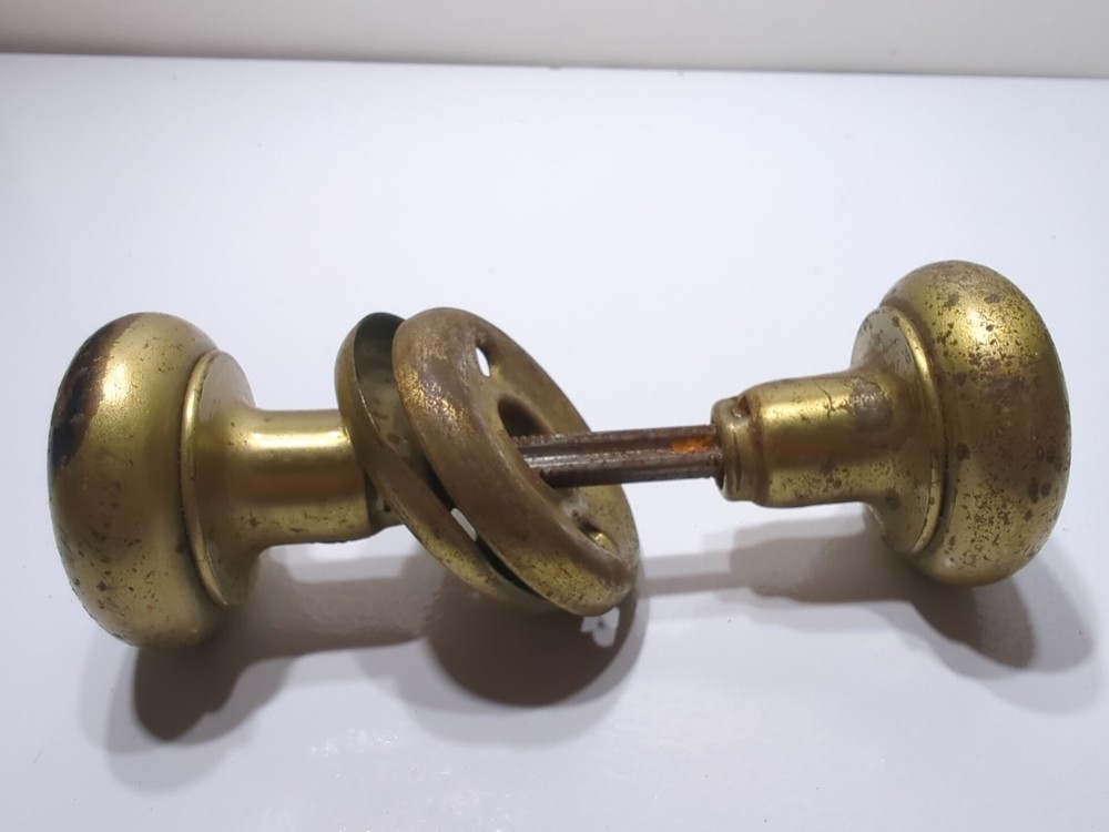 ✨VINTAGE✨ Brass Door Knobs Handles Plates Old