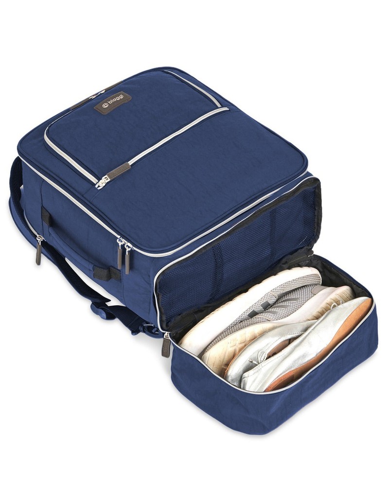 Biaggi Carry Cube Backpack Navy Blue