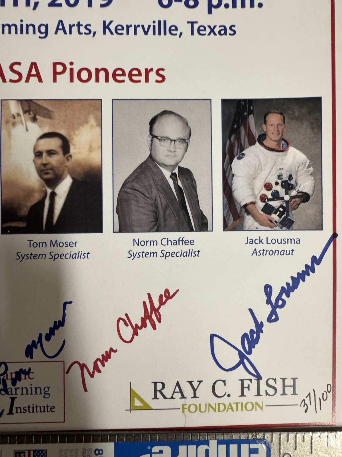 Apollo 11 50th Anniversary Tribute Poster - Signed - Ray C. Fish 37/100