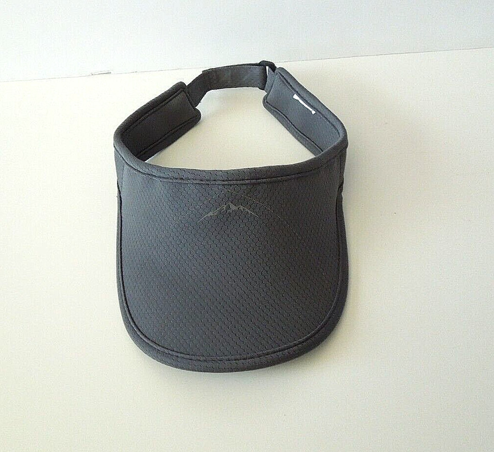 gray visor  - one size fits most - mountain logo