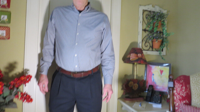 Men's Suspenders with Rubber Pads Attach To Belt, Holds Pants Up, Out of Sight