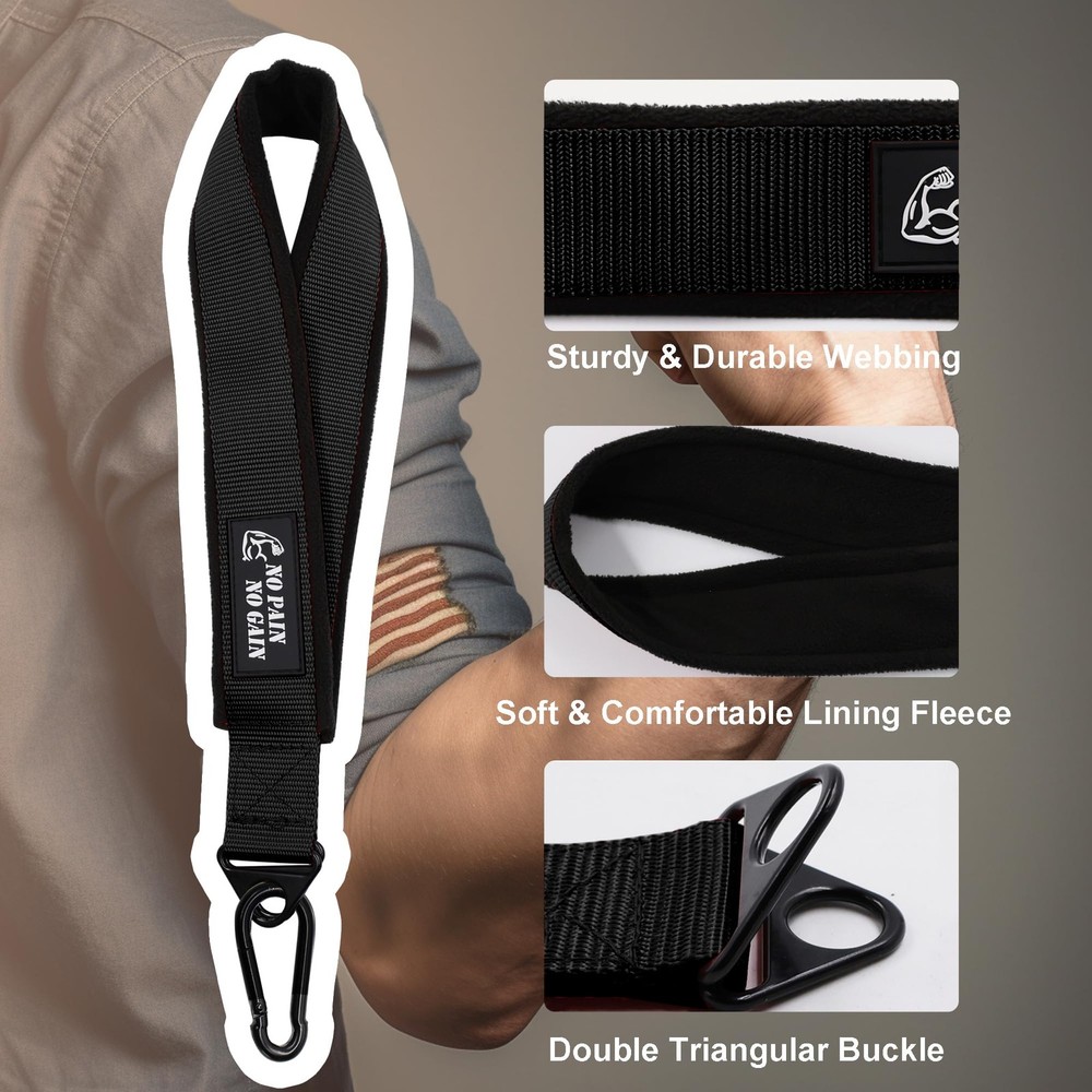 Arm Wrestling Training Strap Belt black strap only (not include loading pin)