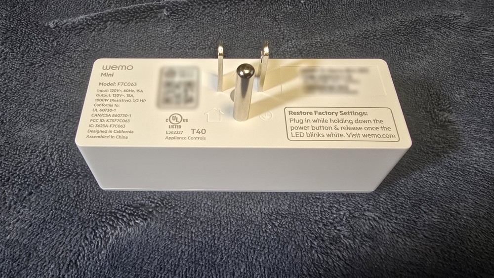 Wemo Mini Wi-Fi Smart Plug