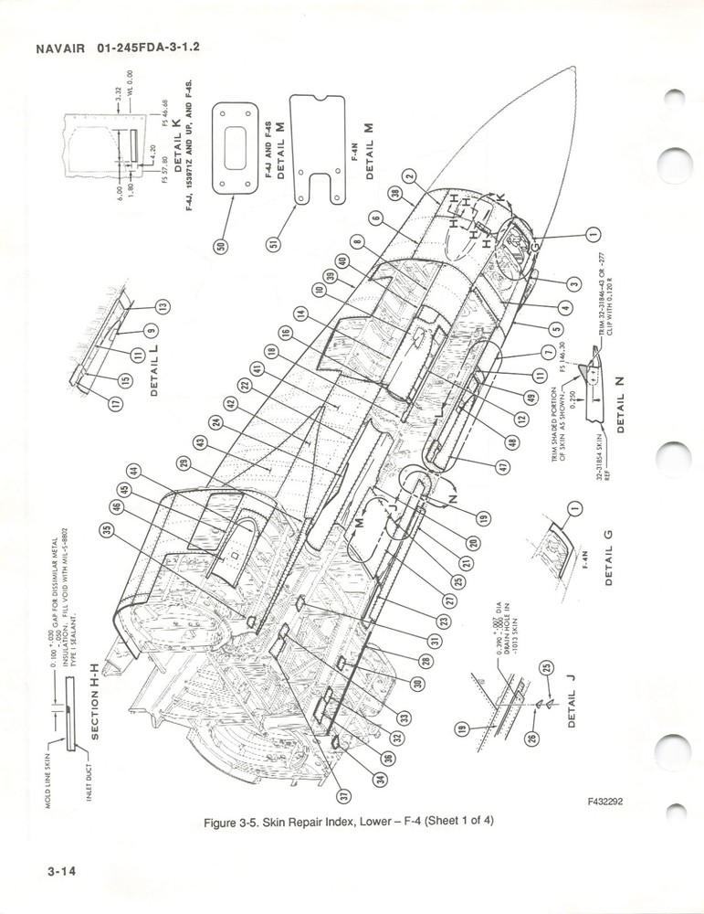 F-4 Phantom II (Navy) 1990 Structural Repair-Fixed Structure Flight Manual - CD