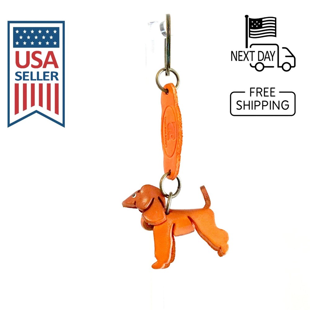 POODLE Handmade Leather Keyring
