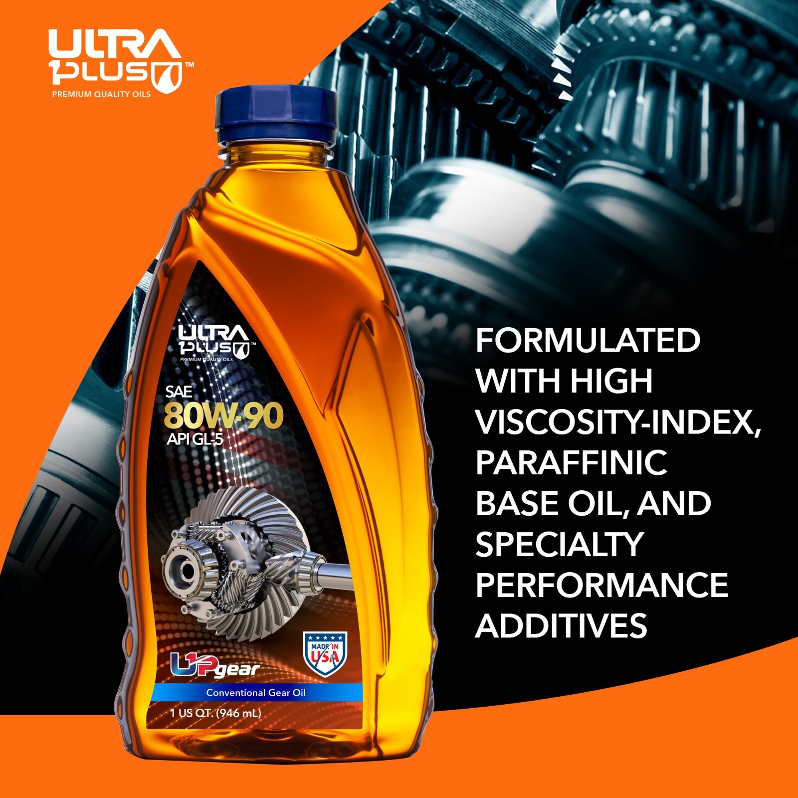 Ultra1Plus SAE 80W-90 Conventional Gear Oil API GL-5 (Quart)