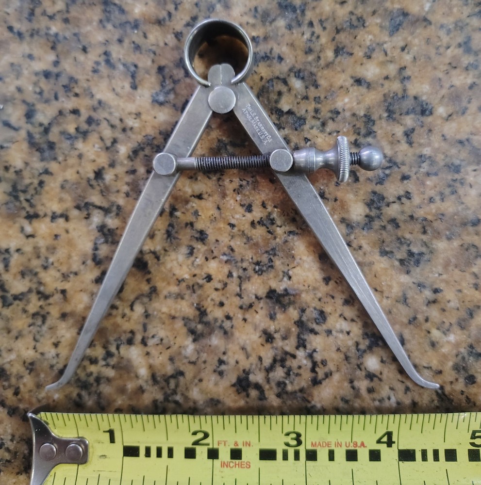 🗽 VINTAGE STARRETT 4-1/2" ID CALIPER