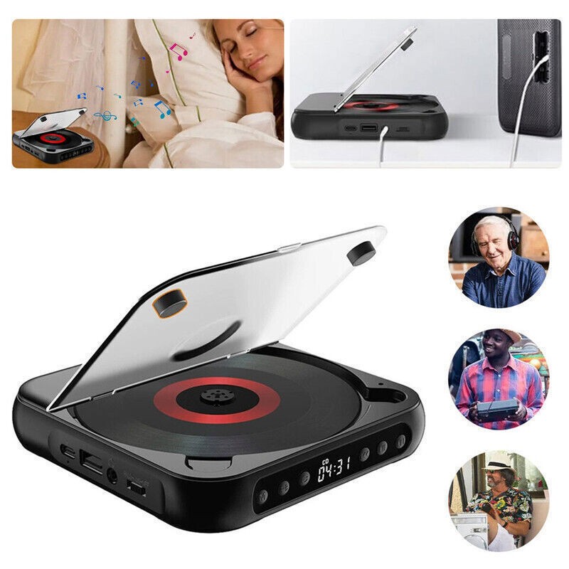 Rechargeable Blue Tooth Speaker Multi Functional CD Player Desktop/USB Portable