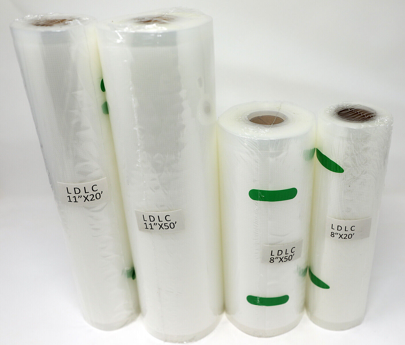 1/2/4 Rolls 8"x50 11"x50 Rolls Vacuum Sealer Bags Food Saver Embossed Bag 4 Mil