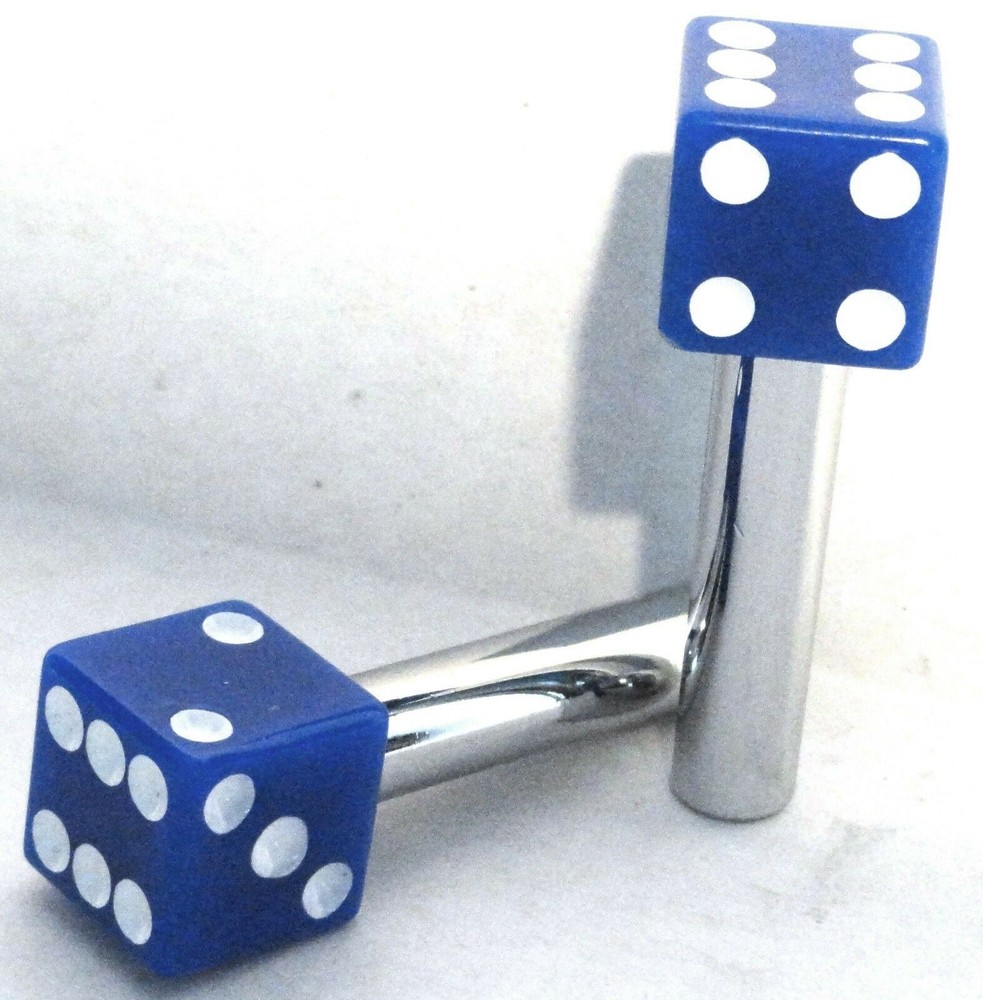 Door Lock Knobs Blue Dice Screw on Inside Threaded 10-32 Plastic UP#70043