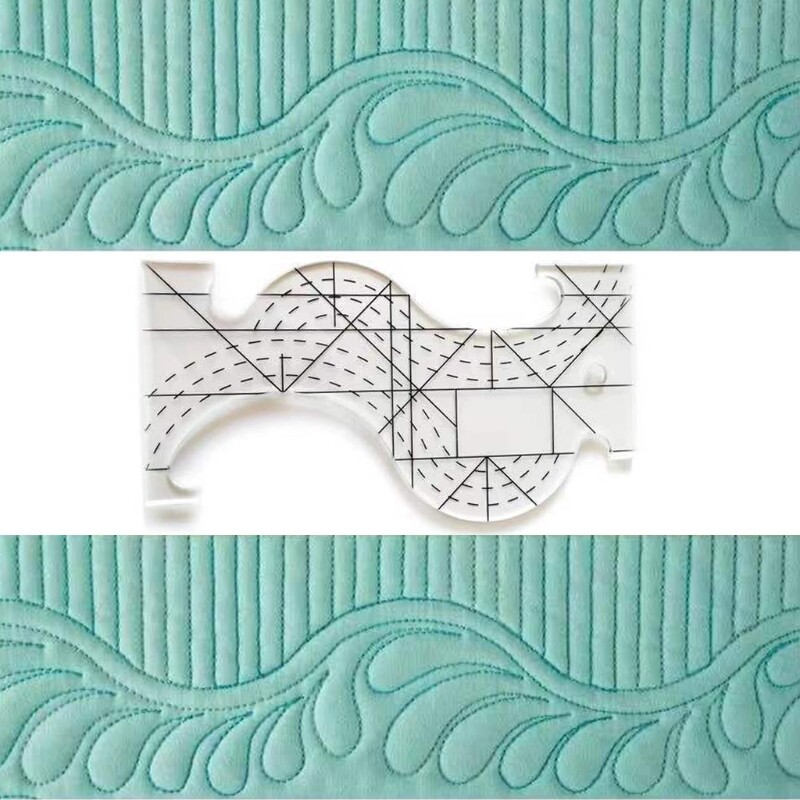 Multi-Purpose Quilting Template Ruler Acrylic Patchwork for Long Arm High Shank